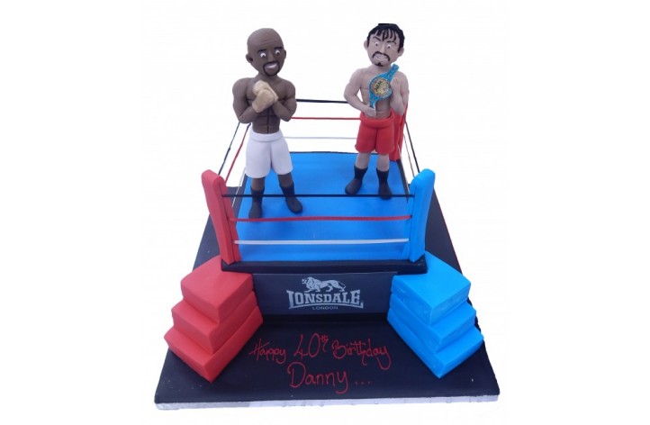 Boxing Ring with Figures